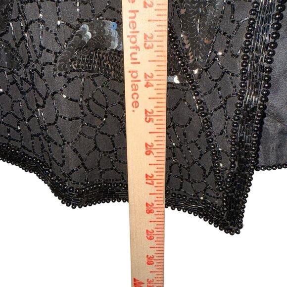 Vintage‎ Niteline Della Roufogali Silk Beaded Evening Jacket Glam Party Formal - Picture 4 of 16